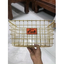 Rổ xe cúp trắng